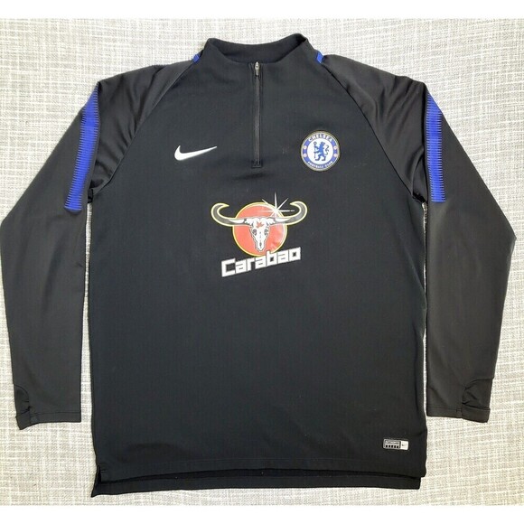 CHELSEA 2017 2018 Training Football Soccer Squad Drill Top NIKE Men's XL - Picture 1 of 8